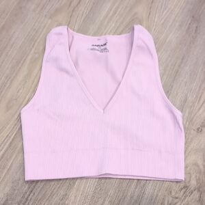 Garage Light Pink/ Purple Stella Plunge Tank Top Size S